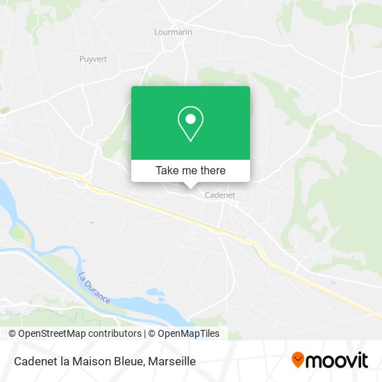 Cadenet la Maison Bleue map