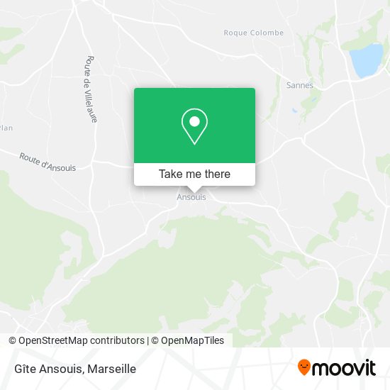 Gîte Ansouis map