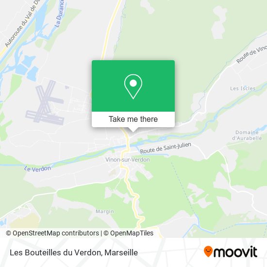 Les Bouteilles du Verdon map