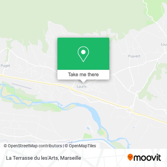 La Terrasse du les'Arts map