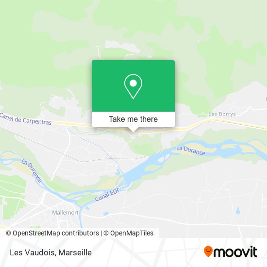 Les Vaudois map