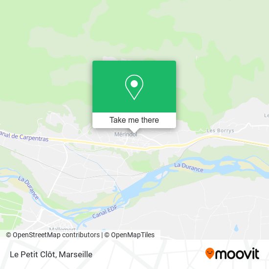 Le Petit Clôt map
