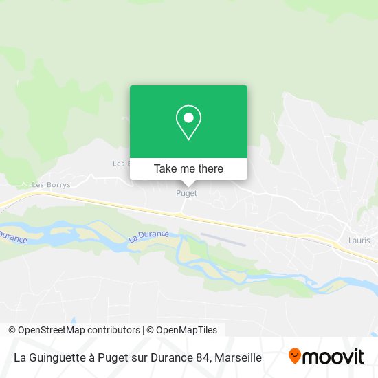 La Guinguette à Puget sur Durance 84 map