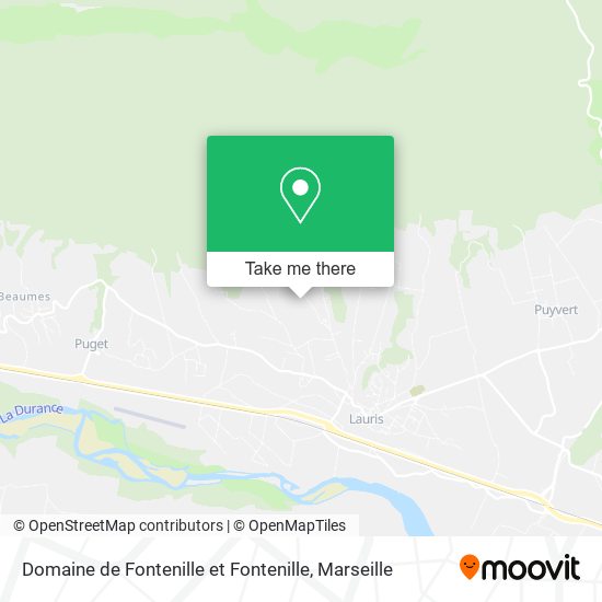 Domaine de Fontenille et Fontenille map