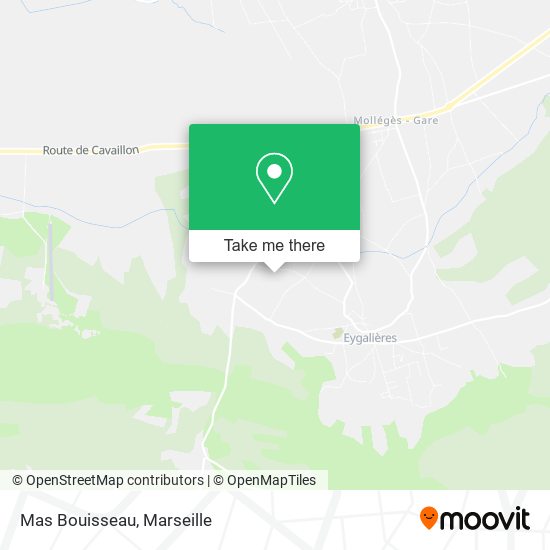 Mas Bouisseau map