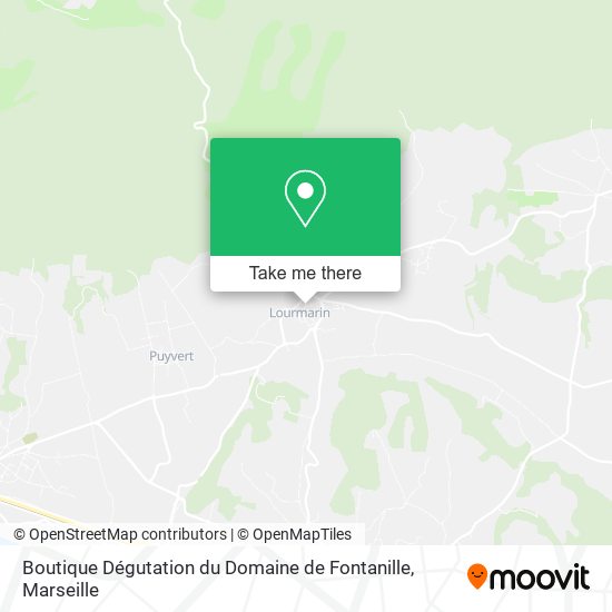 Boutique Dégutation du Domaine de Fontanille map