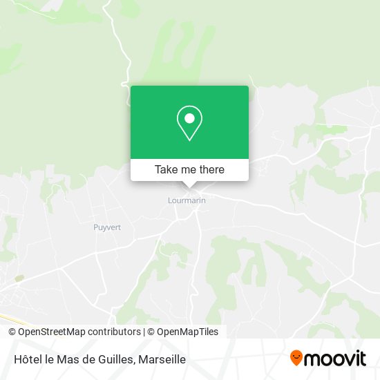 Hôtel le Mas de Guilles map