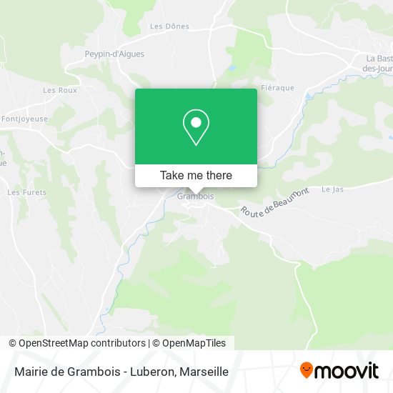 Mairie de Grambois - Luberon map