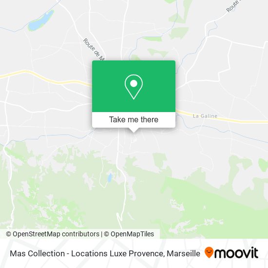 Mas Collection - Locations Luxe Provence map