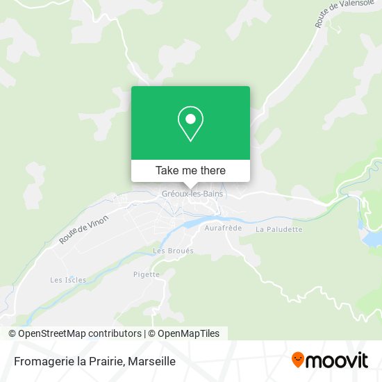 Fromagerie la Prairie map