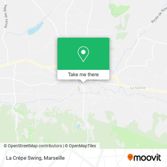 La Crêpe Swing map
