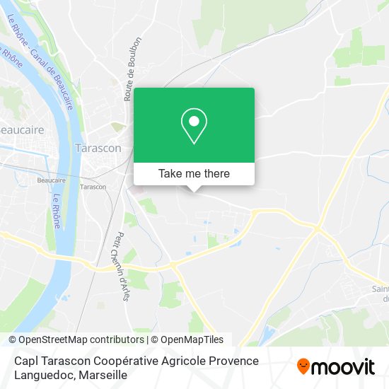 Capl Tarascon Coopérative Agricole Provence Languedoc map