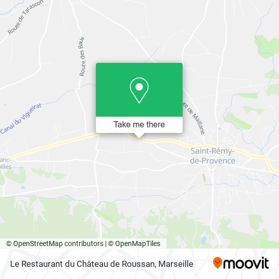 Le Restaurant du Château de Roussan map