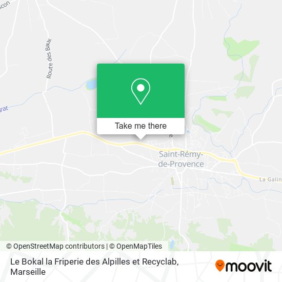 Le Bokal la Friperie des Alpilles et Recyclab map