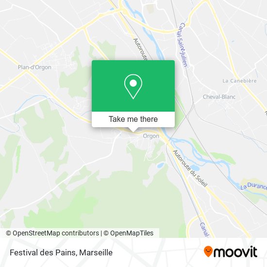 Festival des Pains map