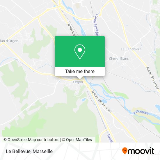 Le Bellevue map