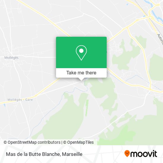 Mas de la Butte Blanche map