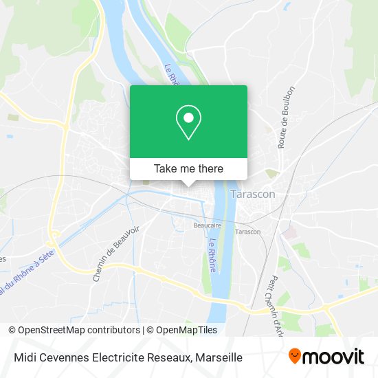 Midi Cevennes Electricite Reseaux map