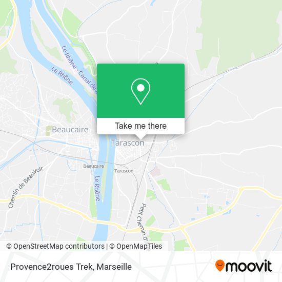 Provence2roues Trek map
