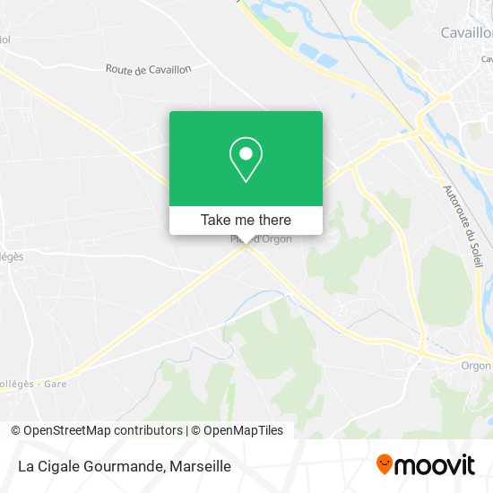 La Cigale Gourmande map