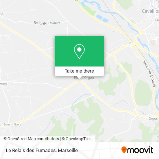 Le Relais des Fumades map