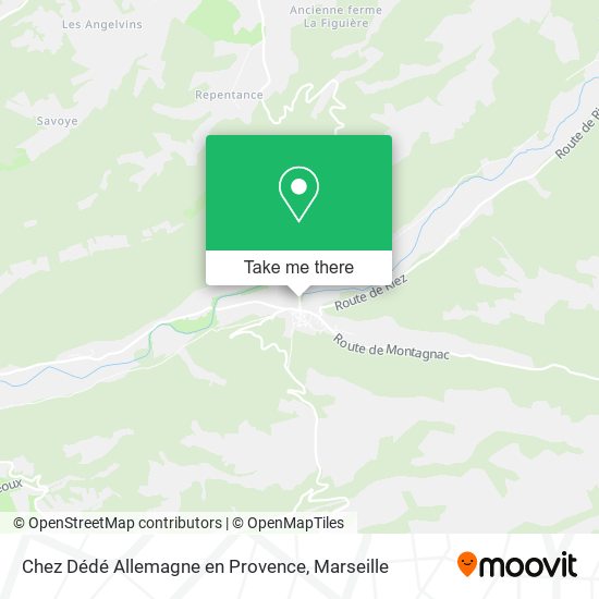 Chez Dédé Allemagne en Provence map