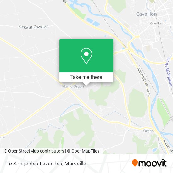 Le Songe des Lavandes map
