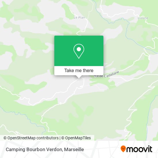 Camping Bourbon Verdon map