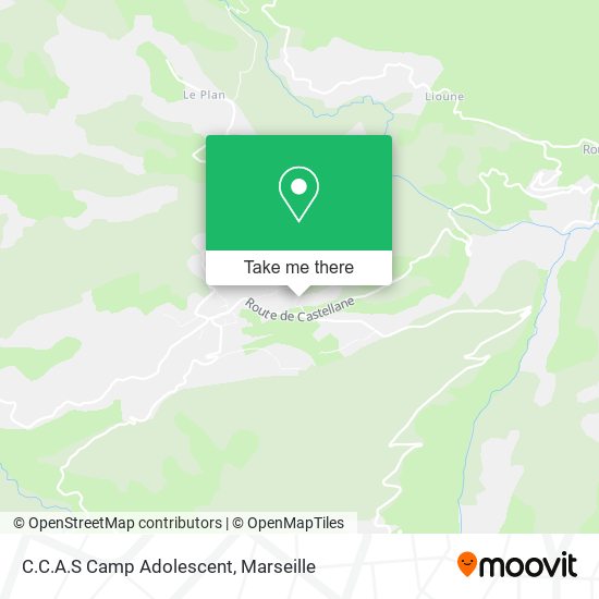 C.C.A.S Camp Adolescent map