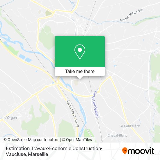 Estimation Travaux-Économie Construction-Vaucluse map