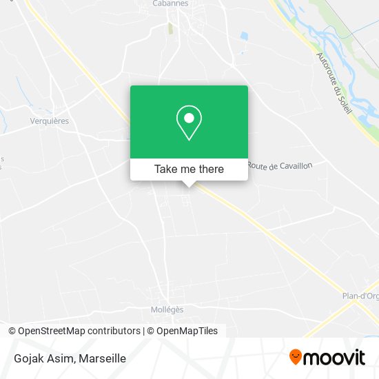 Gojak Asim map