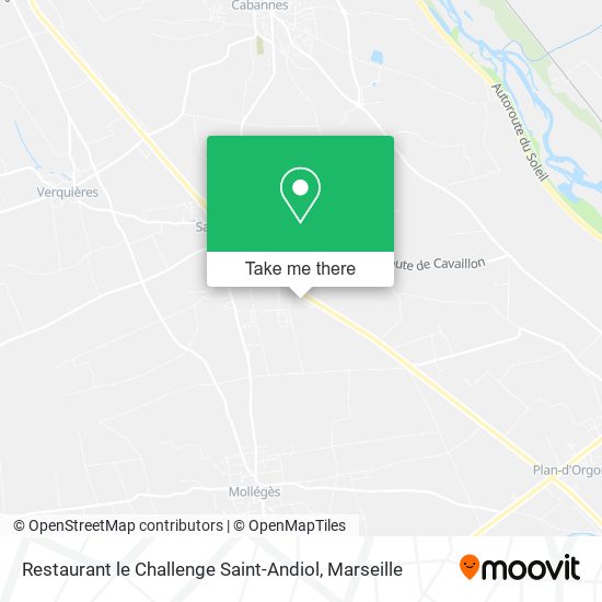 Restaurant le Challenge Saint-Andiol map