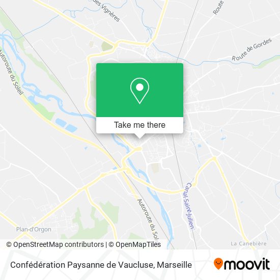 Confédération Paysanne de Vaucluse map