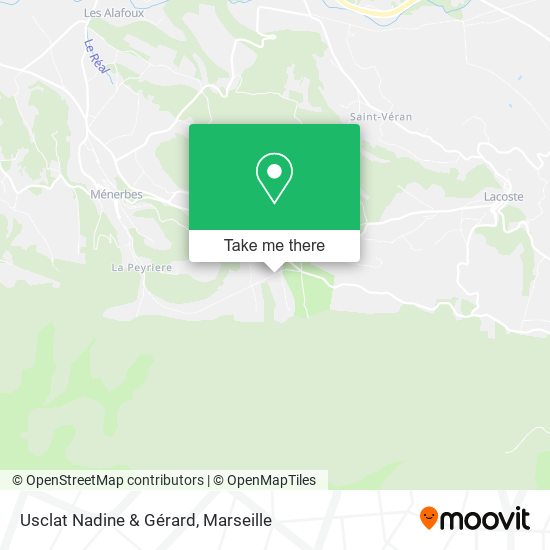 Usclat Nadine & Gérard map