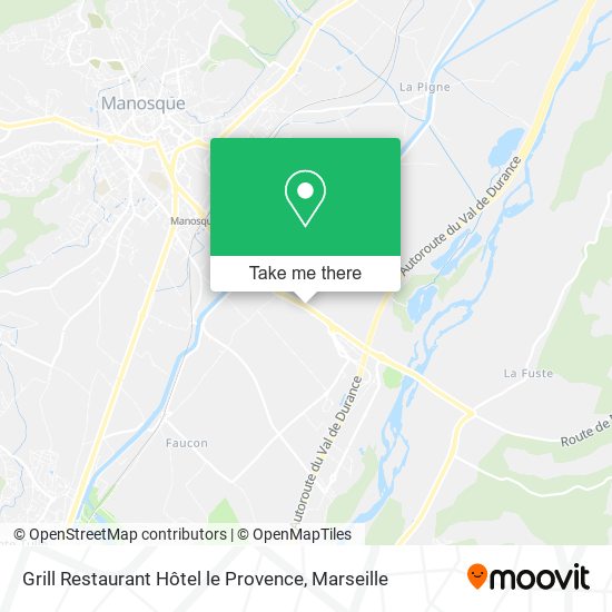 Grill Restaurant Hôtel le Provence map