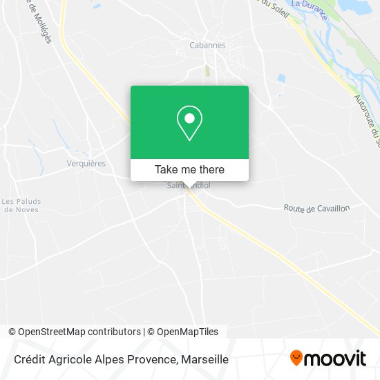 Crédit Agricole Alpes Provence map