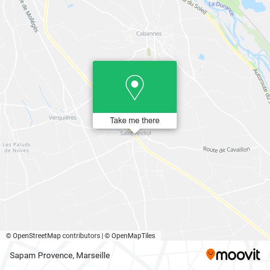Sapam Provence map
