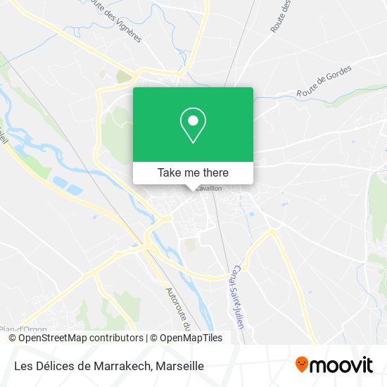 Les Délices de Marrakech map
