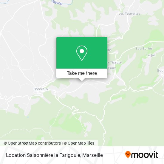 Location Saisonnière la Farigoule map