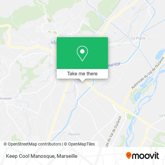 Keep Cool Manosque map