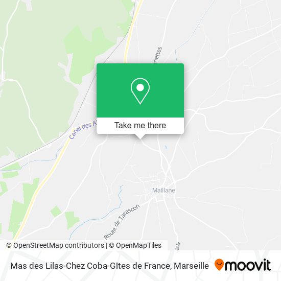 Mas des Lilas-Chez Coba-Gîtes de France map