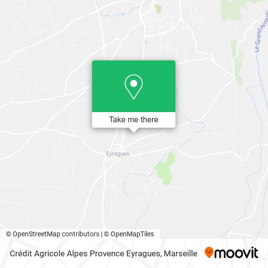 Crédit Agricole Alpes Provence Eyragues map