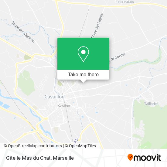 Gîte le Mas du Chat map