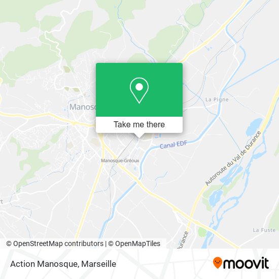 Action Manosque map