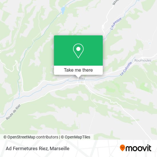 Ad Fermetures Riez map