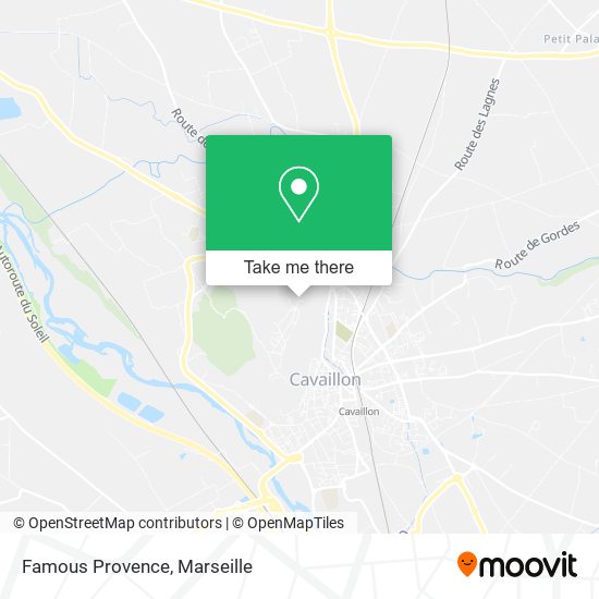Famous Provence map