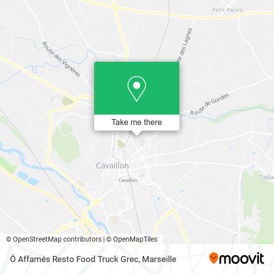 Ô Affamés Resto Food Truck Grec map