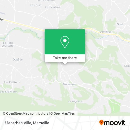 Menerbes Villa map