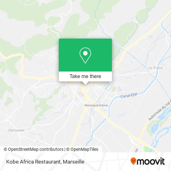 Kobe Africa Restaurant map