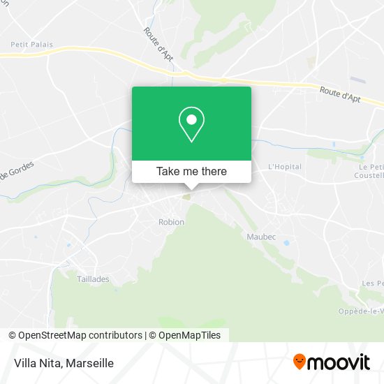 Mapa Villa Nita